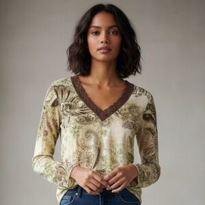 Caribbean Joe Cream Petite Top